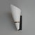 Pair of brass and acrylic glass wall sconces. Italian design from the 1950s. In the style of Arteluce, Stilnovo, and...