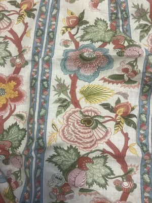 Lee Jofa Print Fabric- 6.5 Yards