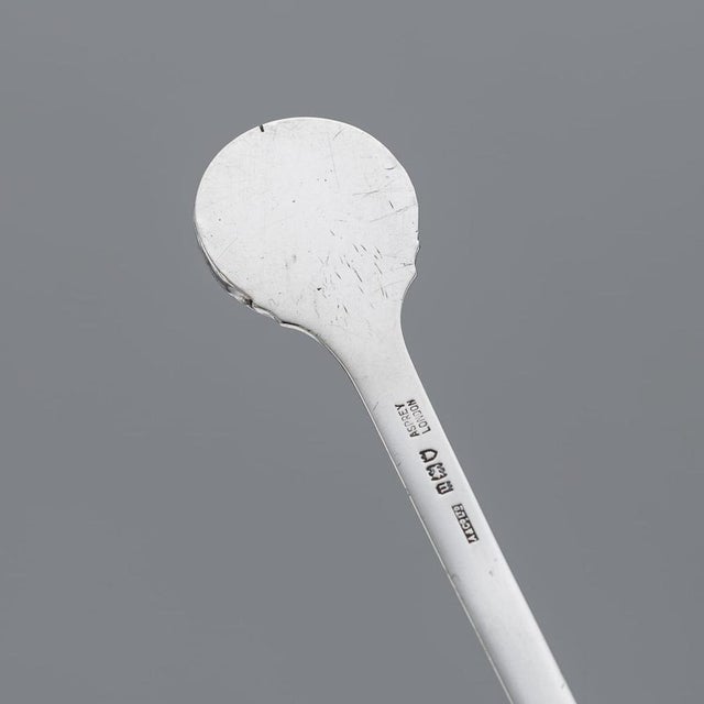 Metal Antique English Silver Regimental Letter Opener from Asprey, 1915 For Sale - Image 7 of 10