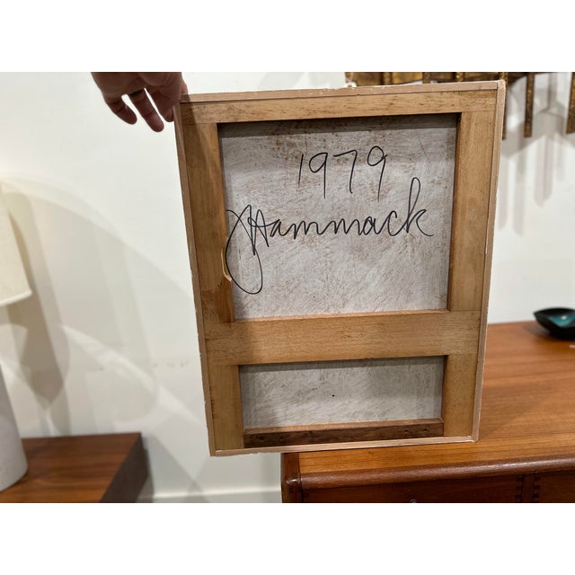 1970s Jack Hammack Original - Neo Expressionist Oil on Board - Abstract Painting 1979 For Sale - Image 5 of 6