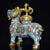 Chinese Vintage Cloisonné Enamel Gilt Bronze Ram-Form Censer & Incense Burner – Qianlong Mark For Sale - Image 3 of 9