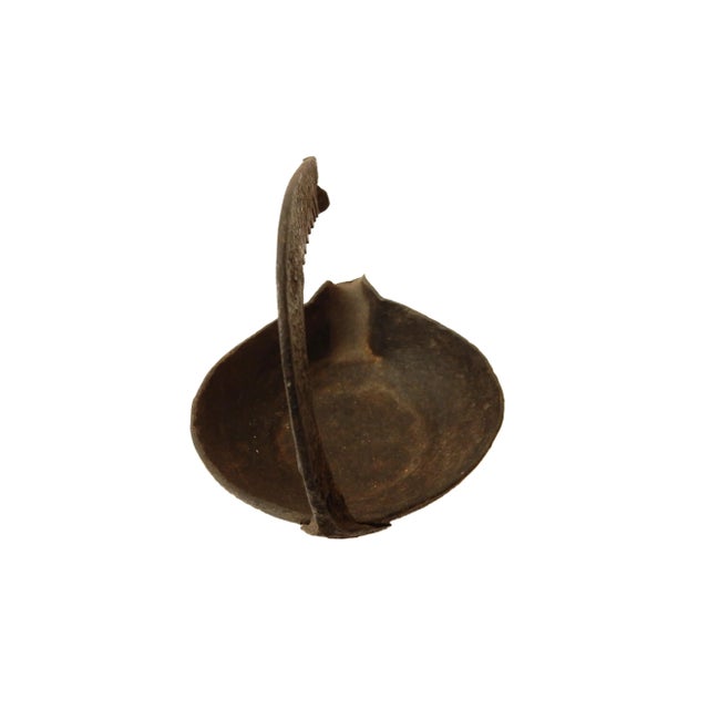 Antique Roman Bronze Oil Lamp For Sale - Image 4 of 7