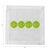 Pickelballs Acid Green Cotton Sateen Cocktail Napkins, Set of 8 For Sale - Image 4 of 5
