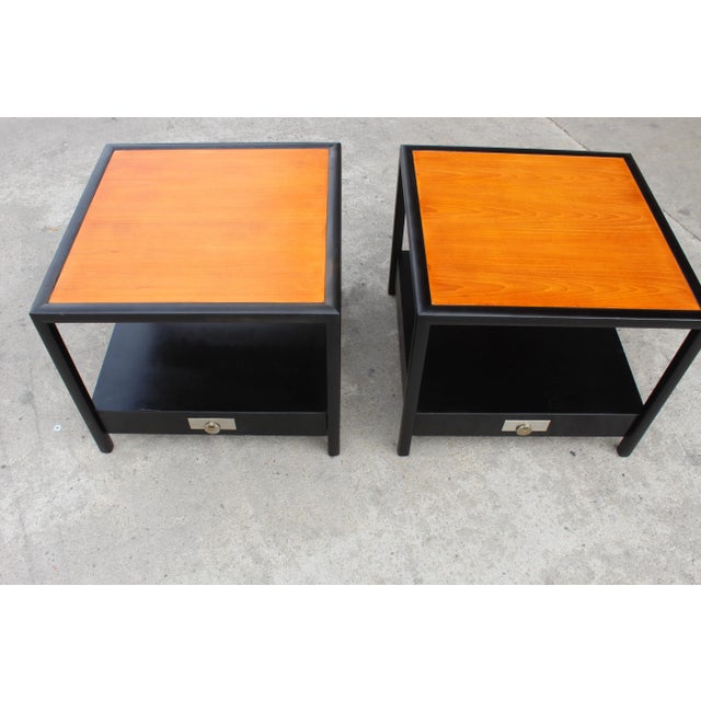 Pair of Baker Mid-Century End Tables - a Pair For Sale - Image 9 of 12