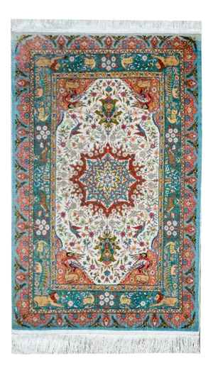 Vintage Chinese Silk Rug