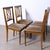Louis XVI Chairs in Walnut, Italy, 1950s, Set of 4 For Sale - Image 6 of 16