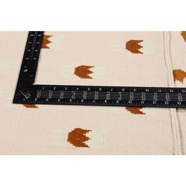 Textile Vintage Indian Dhurrie Rug, 05'08 X 08'09 For Sale - Image 7 of 10