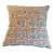 Maresca Textiles Pisa Blue Red Geometric Down Feather Throw Pillow For Sale
