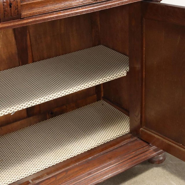 Antique Neo-Renaissance Style Cupboard in Oak, France, 19th Century For Sale - Image 10 of 13
