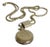 Antique Victorian Era 12k Gold-Filled Slide Chain Necklace With Illinois Pocket Watch For Sale