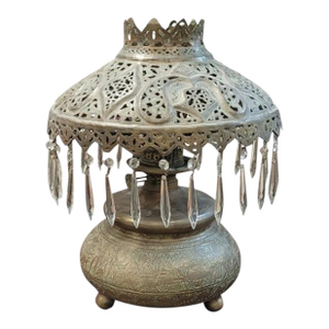 Antique Brass Oil Lamp in the Arabian Style