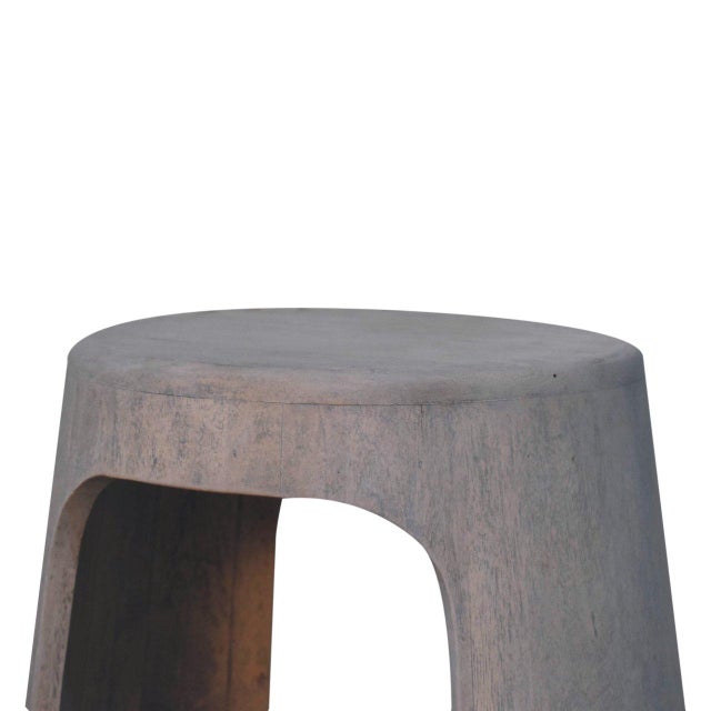 Wood Distressed Wood Open-Shelf Side Table For Sale - Image 7 of 8