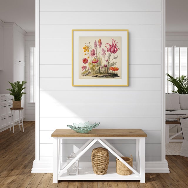 Antique Botanical Garden Study – Fine Art Print This striking natural history print reproduces an antique botanical...