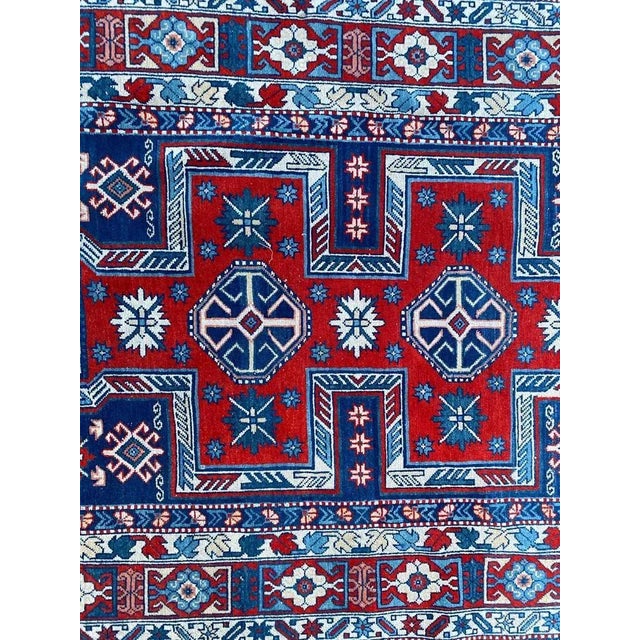 Mid-Century Modern Caucasian Chirwan Rug For Sale - Image 3 of 18