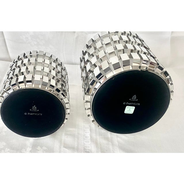 Bring a touch of Late 20th Century / Y2K glamour to your tabletop or decor with this striking pair of Party Lite...