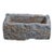 21" Inch Long Hand Chiseled Stone Trough 24-10 For Sale