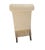 Designmaster Furniture Designmaster for Domain Scroll-Back Damask Dining Chairs With Bullion Fringe & Turned Mahogany Legs, Set of 6 For Sale - Image 4 of 14