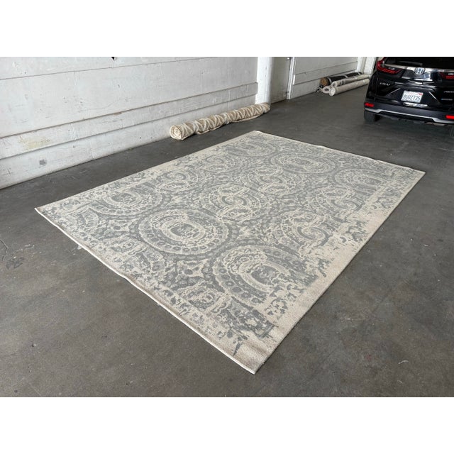 Design Plus Gallery presents the 10 ft 2 in × 13 ft 10 in Bosworth Printed Rug from Pottery Barn. This generously scaled...