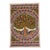 Mamta Devi 2016 National Award Winner – Hand-Painted Madhubani Tree of Life Painting With Birds & Peacocks For Sale