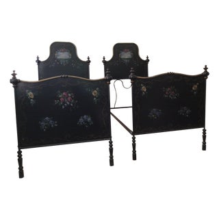 Jane Keltner Tole Twin Beds - Pair For Sale