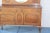 Gold 1940s Vintage Oak Sideboard Server With Beveled Mirror For Sale - Image 8 of 13