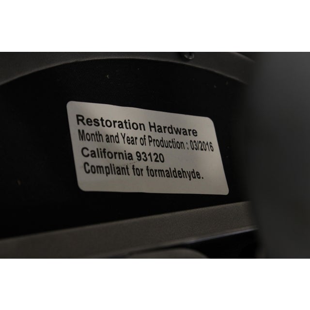 Set of 6 Restoration Hardware Adjustable Toledo Leather Seat Stools For Sale - Image 15 of 15