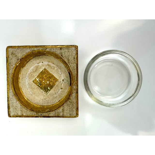 Wood Vintage Italian Hand Painted Catchall Ashtray For Sale - Image 7 of 11