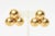 Modern Chanel Gold Plated 3 Logo CC Cluster Ball Sphere Clip on Earrings , 1990's For Sale - Image 3 of 11