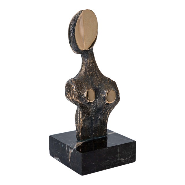 Vintage Antonio Kieff Bronze and Marble Figurative Male/ Female Sculpture Titled Tortura For Sale