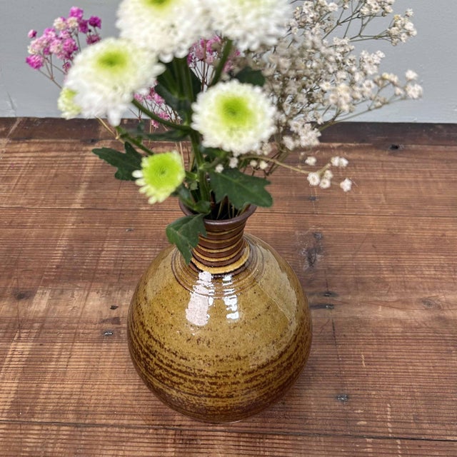 Vintage Ceramic Ikebana Flower Vase, 1970s For Sale - Image 10 of 13