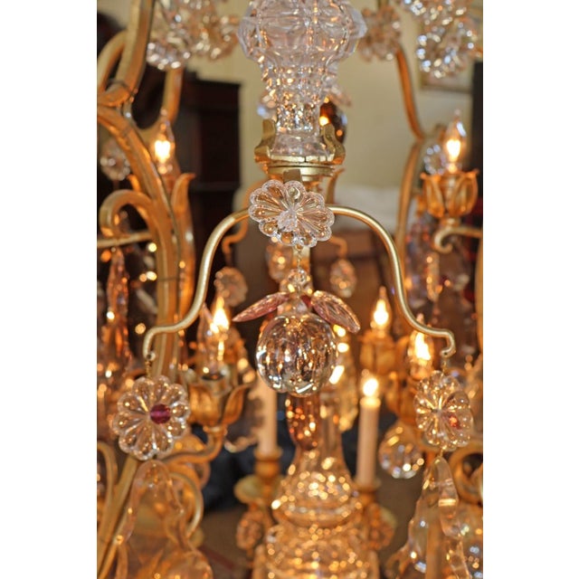 19th Century Palatial French Louis XV Style Chandelier Attributed to Baccarat For Sale - Image 11 of 17