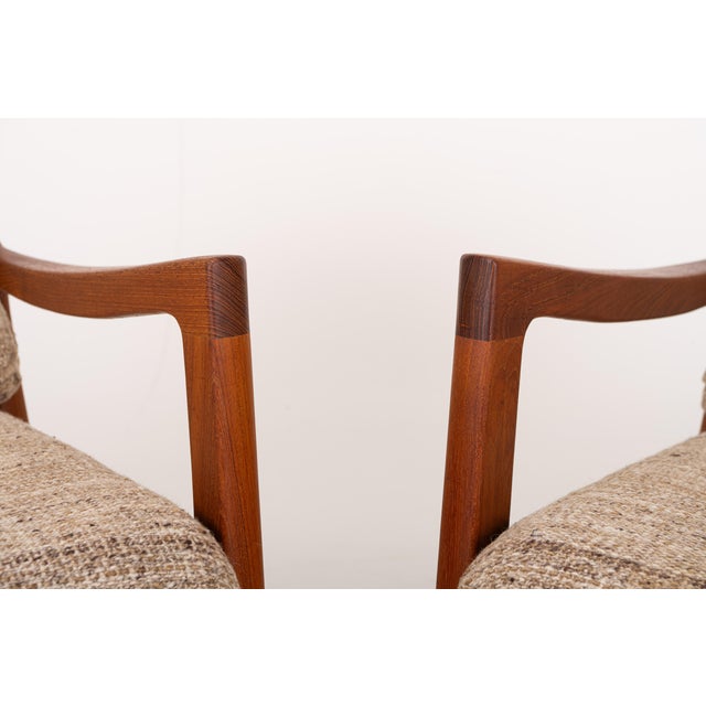 Wood Easy Chairs by Ole Wanscher for France & Son, 1960s, Set of 2 For Sale - Image 7 of 14