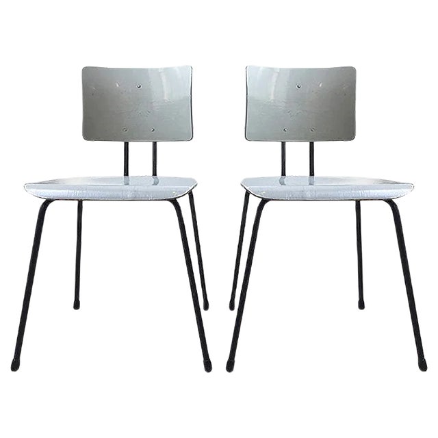 Set of Vintage Chairs by Willy Van Der Meeren for Tubax For Sale