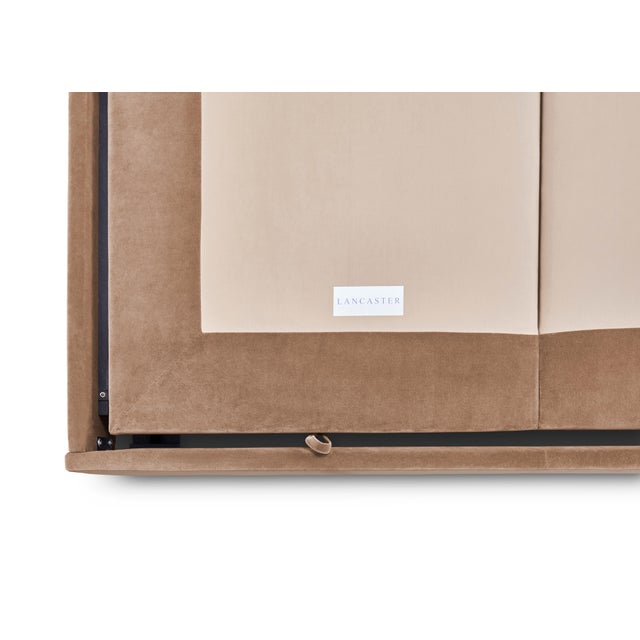 Lancaster Modern Transitional Vertical Channel King Platform Bed For Sale - Image 4 of 6