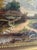 19th Century Original British Oil Painting, Geese/Ducks by a Cottage Pond, Joseph Thors For Sale - Image 4 of 12