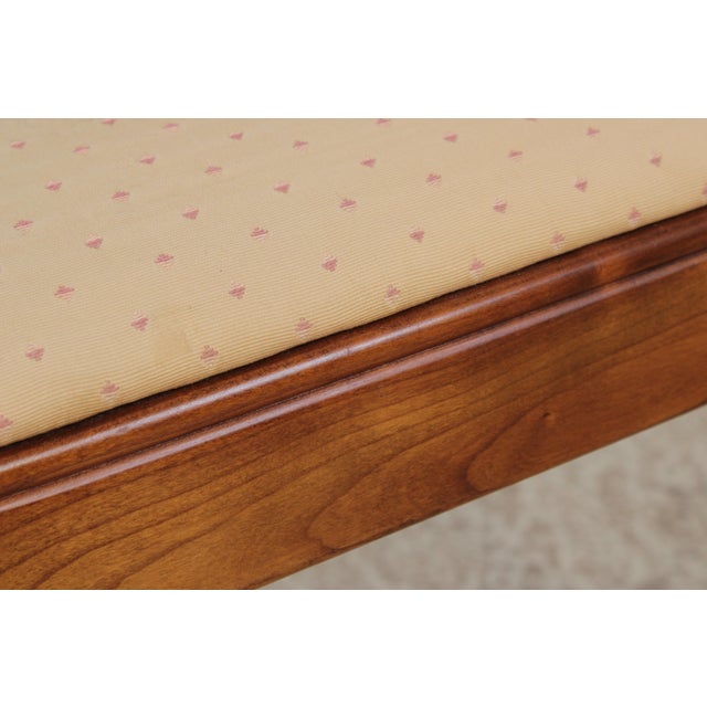 Brown Set of 6 Stickley Cherry Cane Back Dining Chairs For Sale - Image 8 of 18
