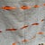 Textile Gray Orange Wool Fish Blanket Vintage For Sale - Image 7 of 7