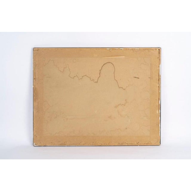 Pierre Ledda, Houses on a Hill, 20th Century, Oil Painting on Cardboard For Sale - Image 7 of 8