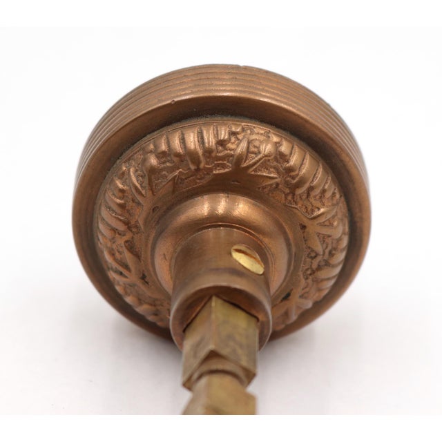 Pair of Reading Windsor Brass Entry Door Knobs For Sale - Image 6 of 6