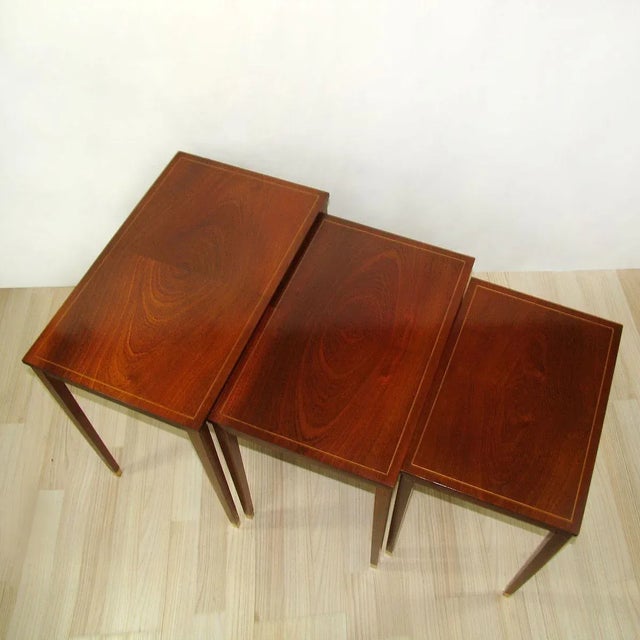 Nesting Tables by Bodafors Svenska Möbelfabrikerna, 1950s, Set of 3 For Sale - Image 13 of 18