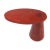 Contemporary Red Jasper Eros Accent Side Table Handmade Semi Precious Stone For Sale - Image 3 of 4
