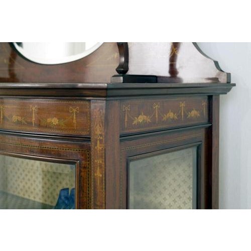 Edwardian Display Cabinet in Mahogany, 1890s For Sale - Image 11 of 15