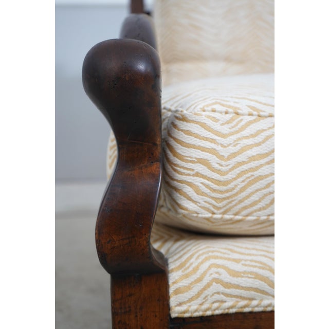 Brown Guy Chaddock Country French Zebra Print Chair & Ottoman For Sale - Image 8 of 18