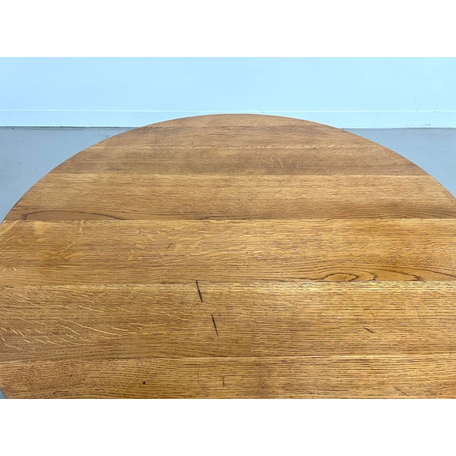 Circular Oak Coffee Table, 1960s For Sale - Image 8 of 13