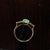 East West Opal Ring W Earth Mined Diamonds in Solid 14k Yellow Gold | Oval 8x6mm For Sale - Image 15 of 18