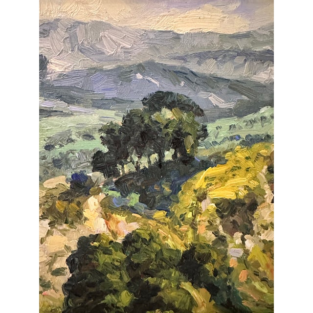 1990s Vintage Serene Landscape Painting by M.Jacob For Sale - Image 5 of 11