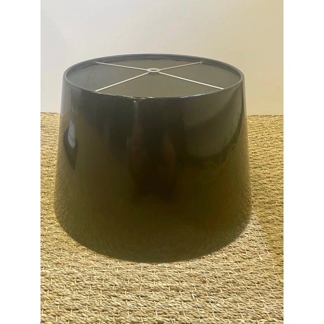 Pair of Dorothy Draper Style Urn Base Floor Lamp Side Tables For Sale - Image 9 of 10