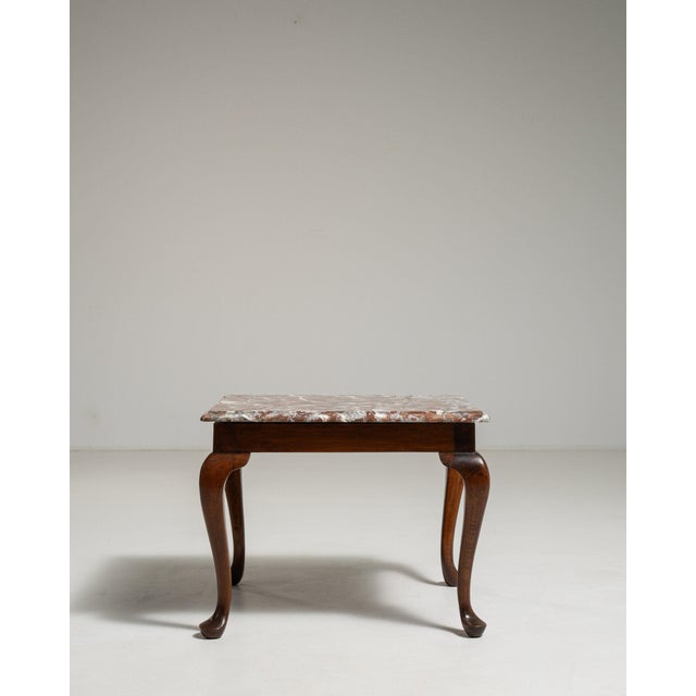 Early 20th Century France Louis XV Rose Wood Coffee Table For Sale - Image 9 of 9