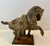 Vintage cast iron Chinese Tang Dynasty horse sculpture. The cast iron sculpture of a horse is patinated and aged. Mounted...