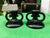 1970s Black Milk Glass Pair of Candleholders For Sale - Image 5 of 11